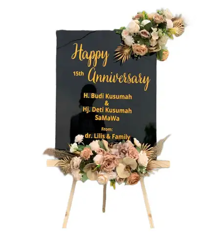 Papan Bunga Akrilik Wedding Venue Tangerang